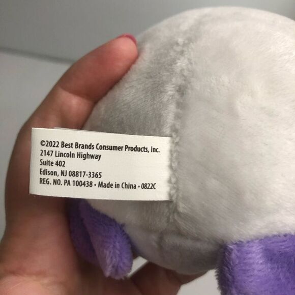 purple round bunny embroidered eyes rabbit best brands 2022 5 inches - Picture 7 of 8